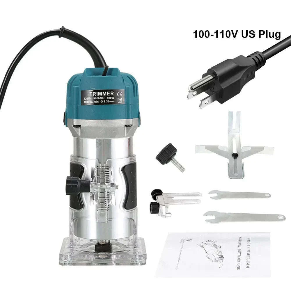 800W Wood Router Machine – High‑Speed Woodworking Trimmer-230v AU Plug