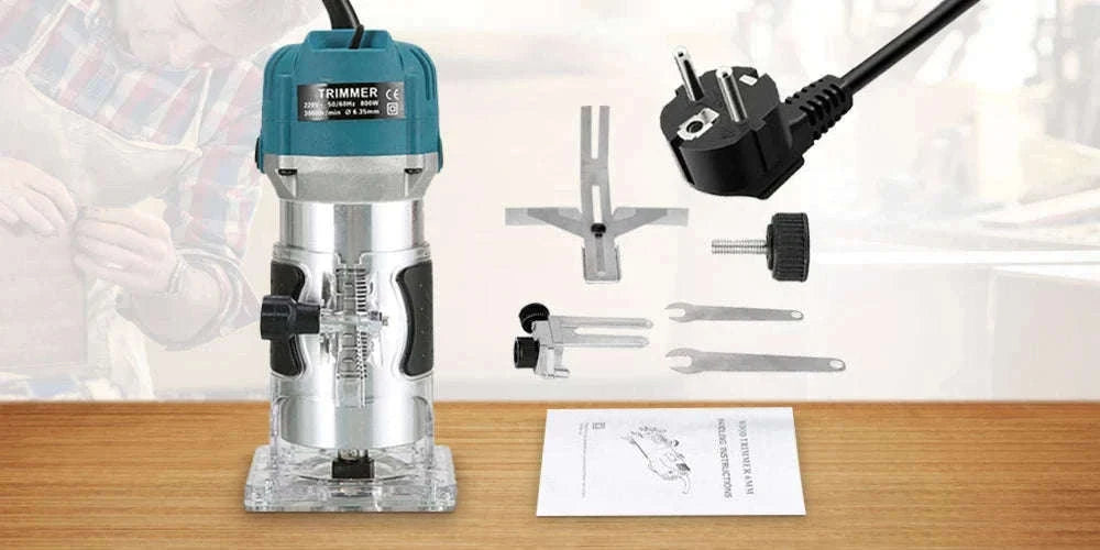 800W Wood Router Machine – High‑Speed Woodworking Trimmer-230v AU Plug