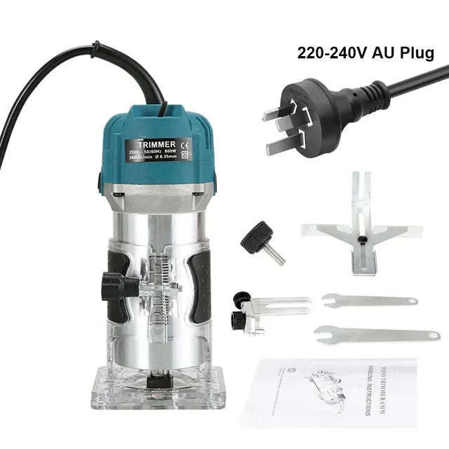 800W Wood Router Machine – High‑Speed Woodworking Trimmer-230v AU Plug