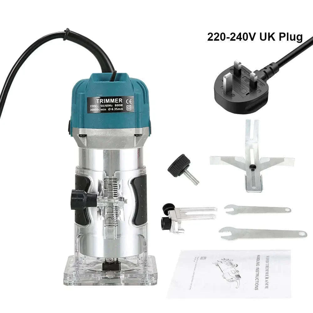 800W Wood Router Machine – High‑Speed Woodworking Trimmer-230v AU Plug