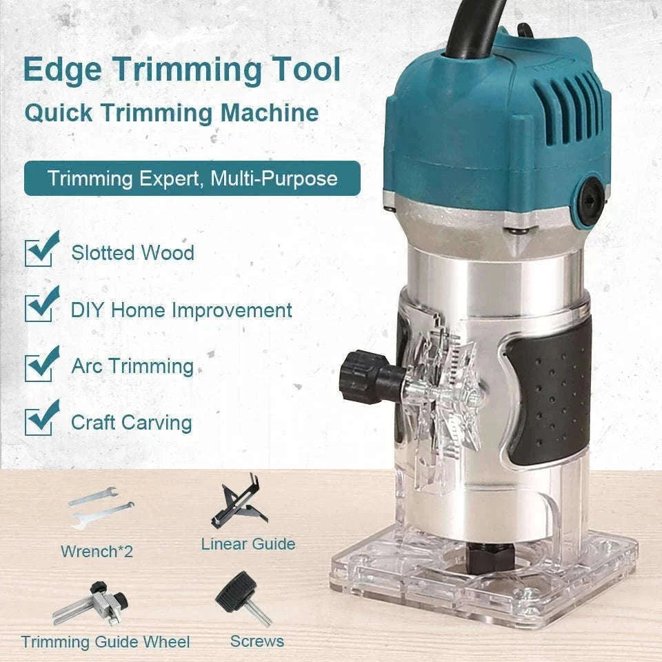 800W Wood Router Machine – High‑Speed Woodworking Trimmer-230v AU Plug