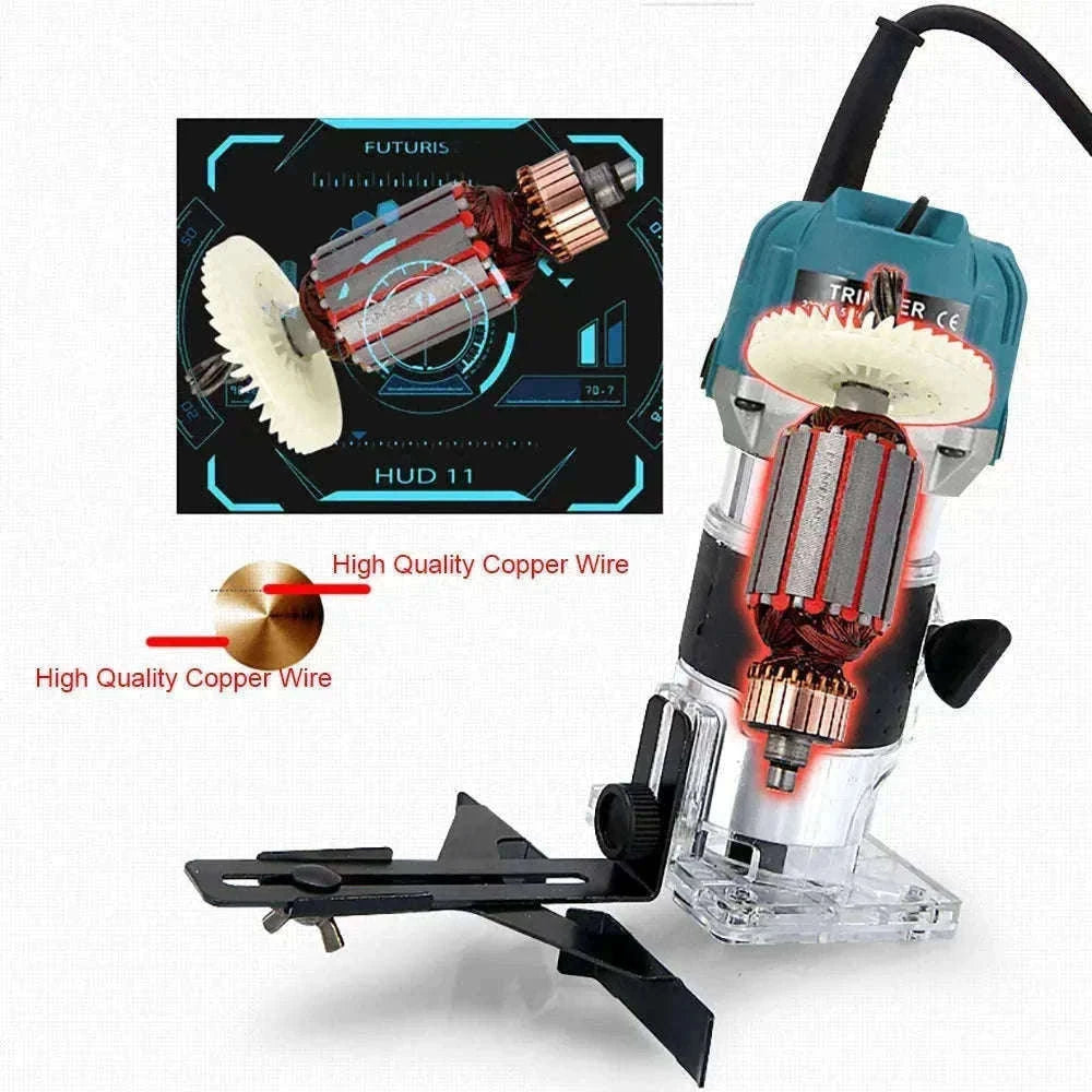 800W Wood Router Machine – High‑Speed Woodworking Trimmer-230v AU Plug