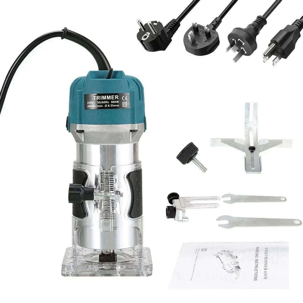 800W Wood Router Machine – High‑Speed Woodworking Trimmer-230v AU Plug