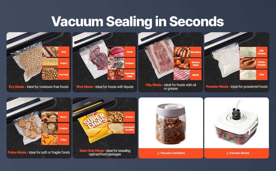 80kPa Electric Vacuum Sealer Machine 7-in-1 with Bags-300 x 3mm / CZECH REPUBLIC