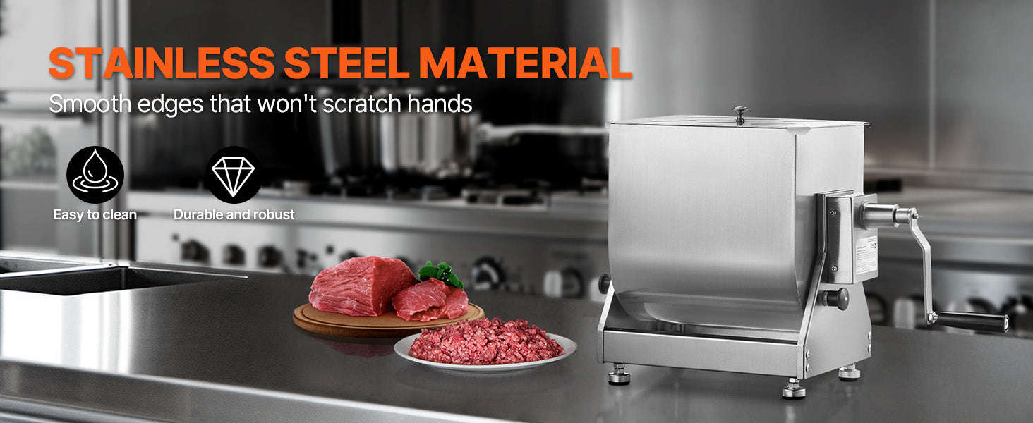 80L Manual Meat Mixer with Tilt Tank and Lid-40L / United States