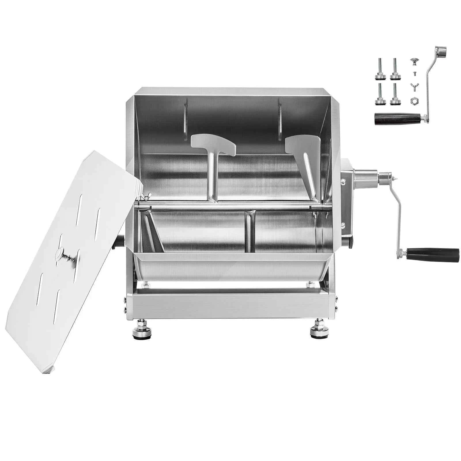 80L Manual Meat Mixer with Tilt Tank and Lid-40L / United States
