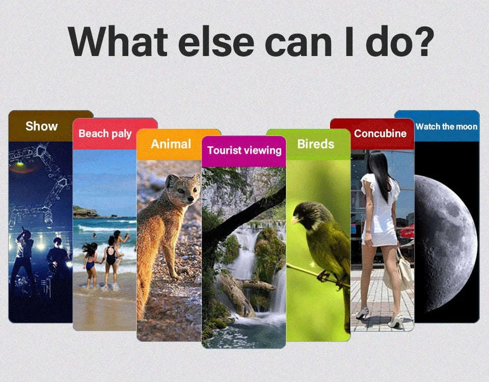 80x100 Monocular Telescope — HD Zoom Long-Range-DDHS-80x100