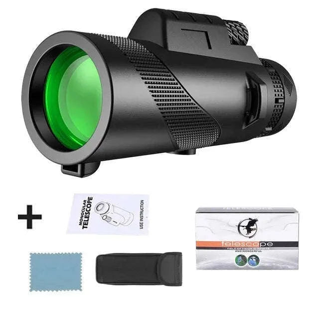 80x100 Monocular Telescope with Tripod and Phone Adapter-DDHS-80x100