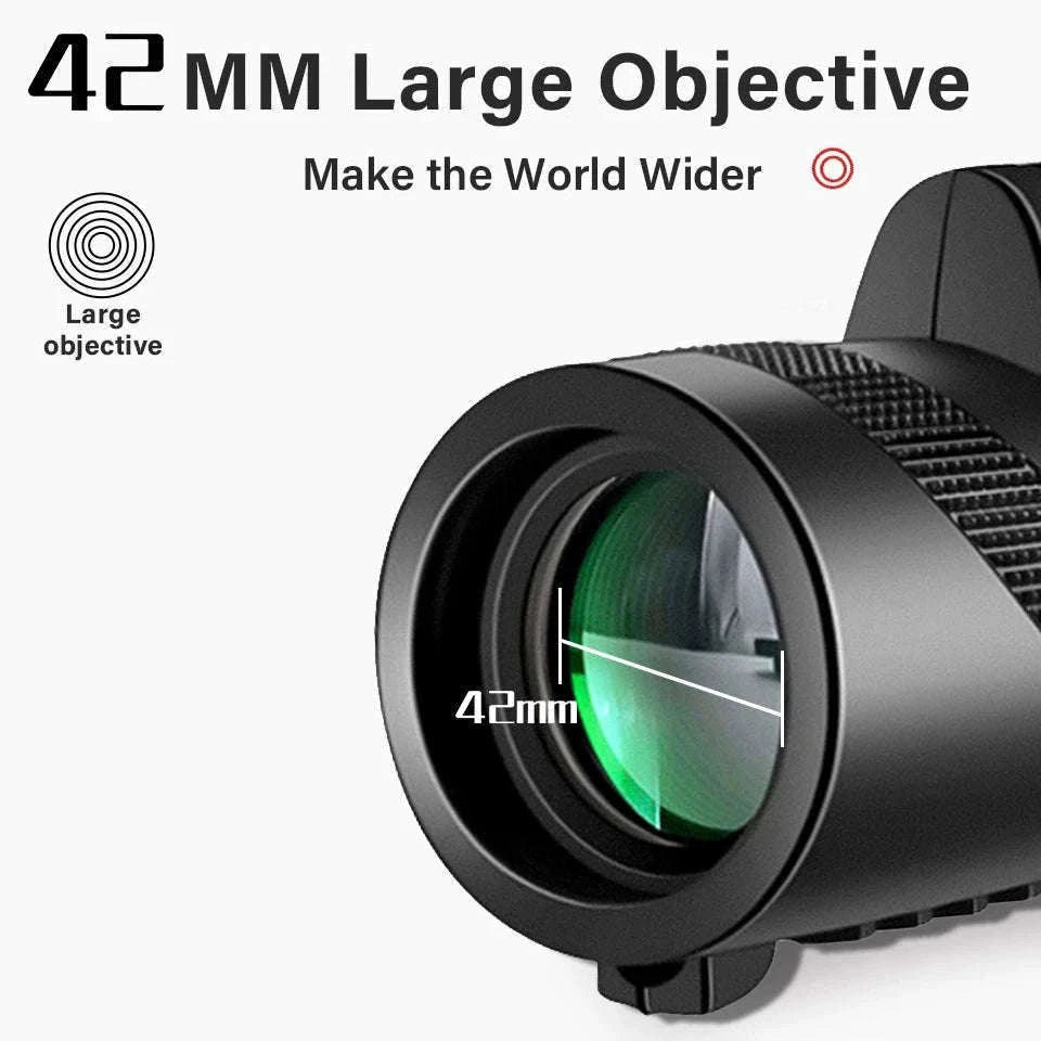 80x100 Monocular Telescope with Tripod and Phone Adapter-DDHS-80x100