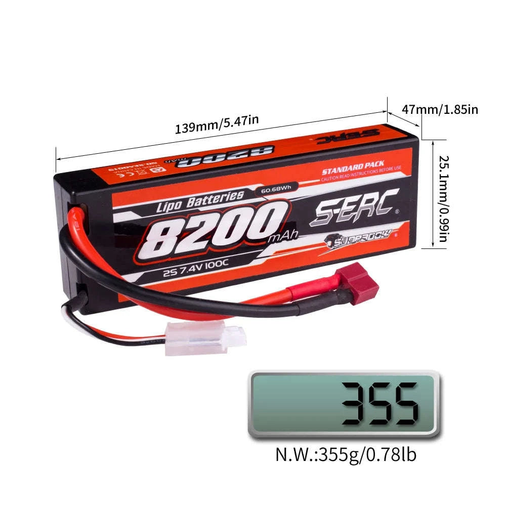 8200mAh Li-Polymer RC Battery 100C-S-8200-3S-100C-EC5 / United States
