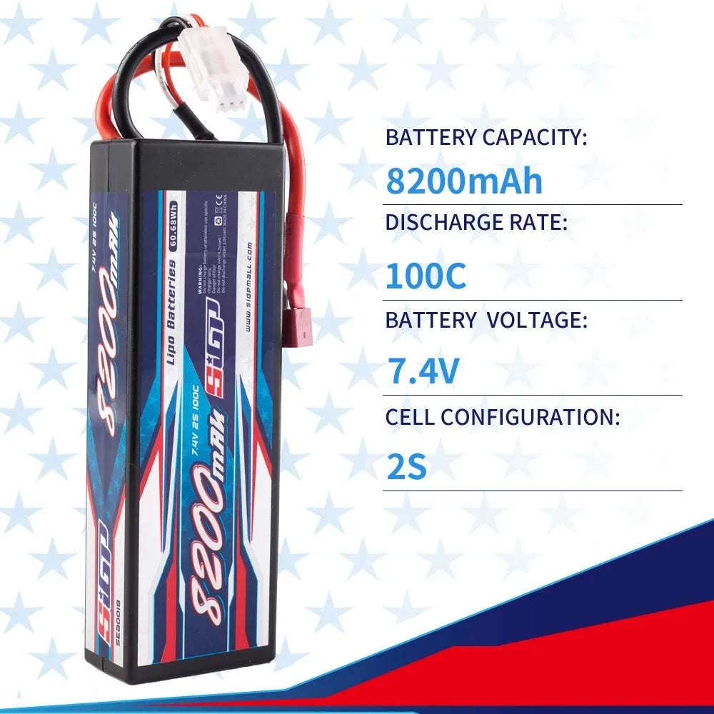 8200mAh Li-Polymer RC Battery 100C-S-8200-3S-100C-EC5 / United States