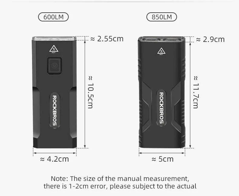 850LM Bike Front Light 10000mAh USB Rechargeable Headlight-24310002001