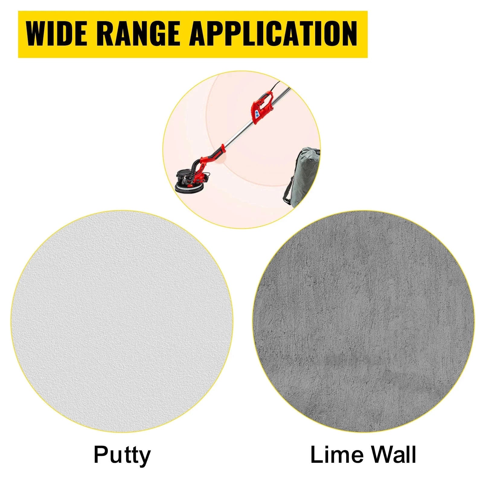 850W Variable Speed Drywall Sander with Telescope Handle-spain