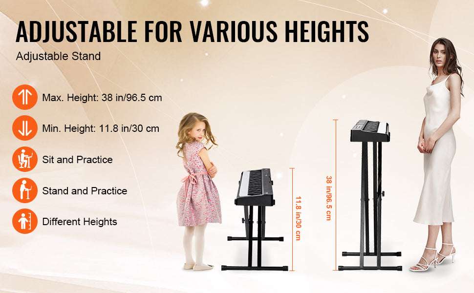 88-Key Digital Piano Keyboard with Stand, 1000 Tones & Bluetooth-Without Stand / spain