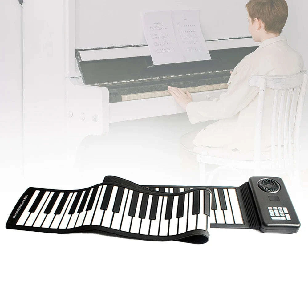 88 Keys Roll Up Piano Keyboard with Speaker Portable Foldable-88 Keys / france