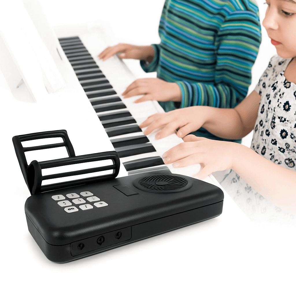 88 Keys Roll Up Piano Keyboard with Speaker Portable Foldable-88 Keys / france