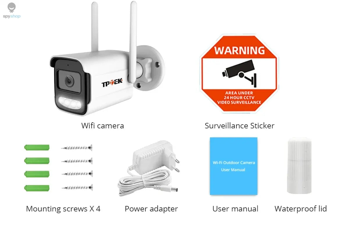 8MP 4K IP Camera Wifi Wireless 5MP AI Human Detect iCSee CCTV Bullet Outdoor Surveillance Security Protection Video Camera Cam Spy-shop.com