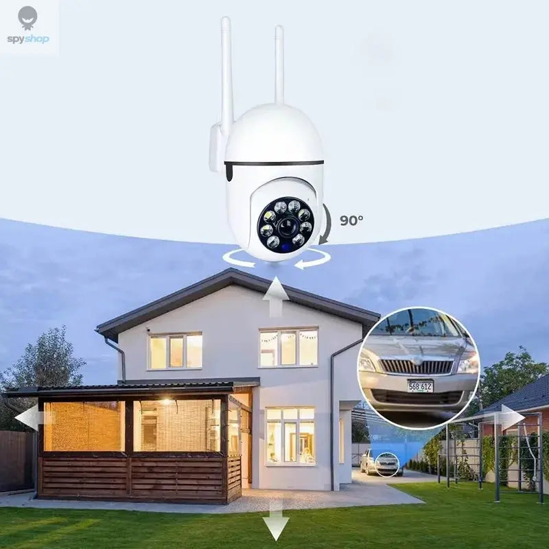 8MP Wifi IP Wireless Security Surveillance PTZ Camera 4X Zoom Cameras Tracking Two-way Audio HD Night Color Cam Spy-shop.com