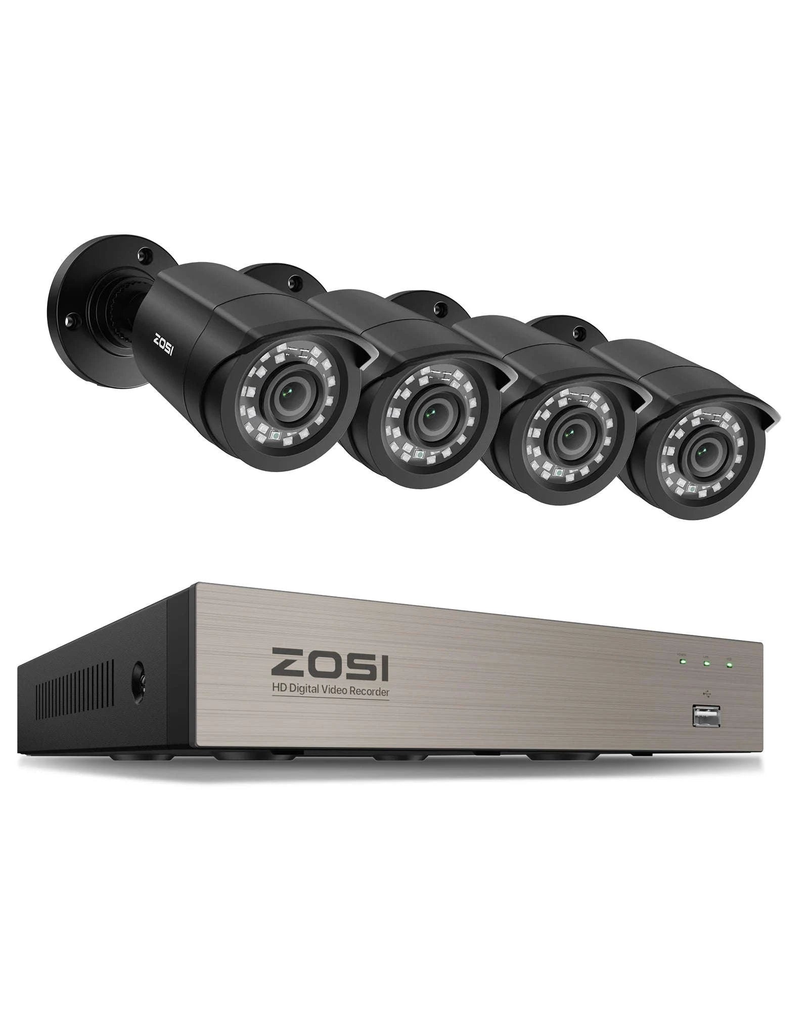 8CH 1080P Wired Security Camera System with DVR-8CH DVR x 4 Cameras / 500g / spain