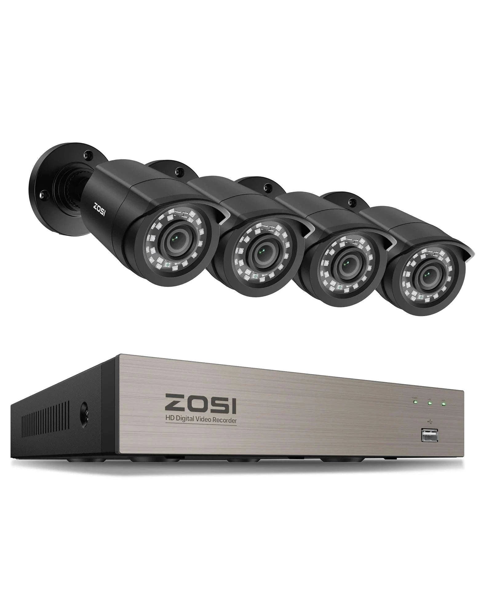 8CH 1080P Wired Security Camera System with DVR-8CH DVR x 4 Cameras / 500g / spain