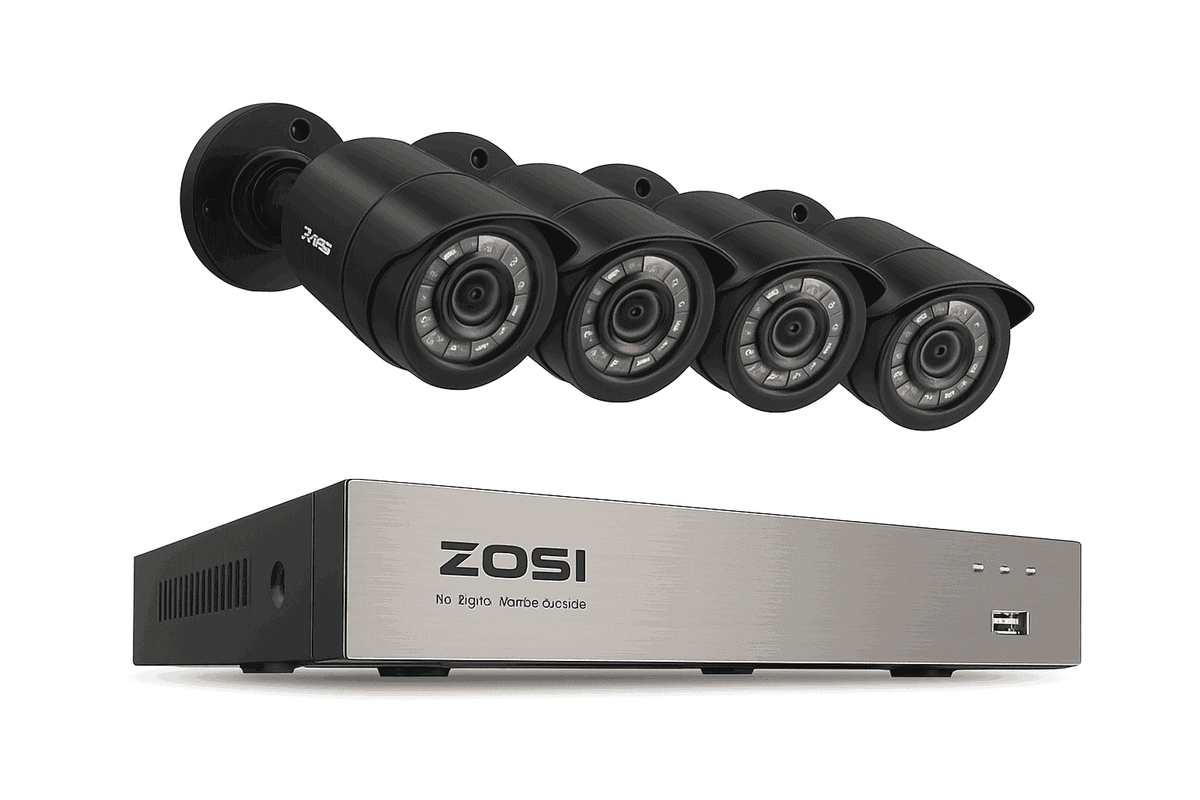 8CH 1080P Wired Security Camera System with DVR-8CH DVR x 4 Cameras / 500g / spain