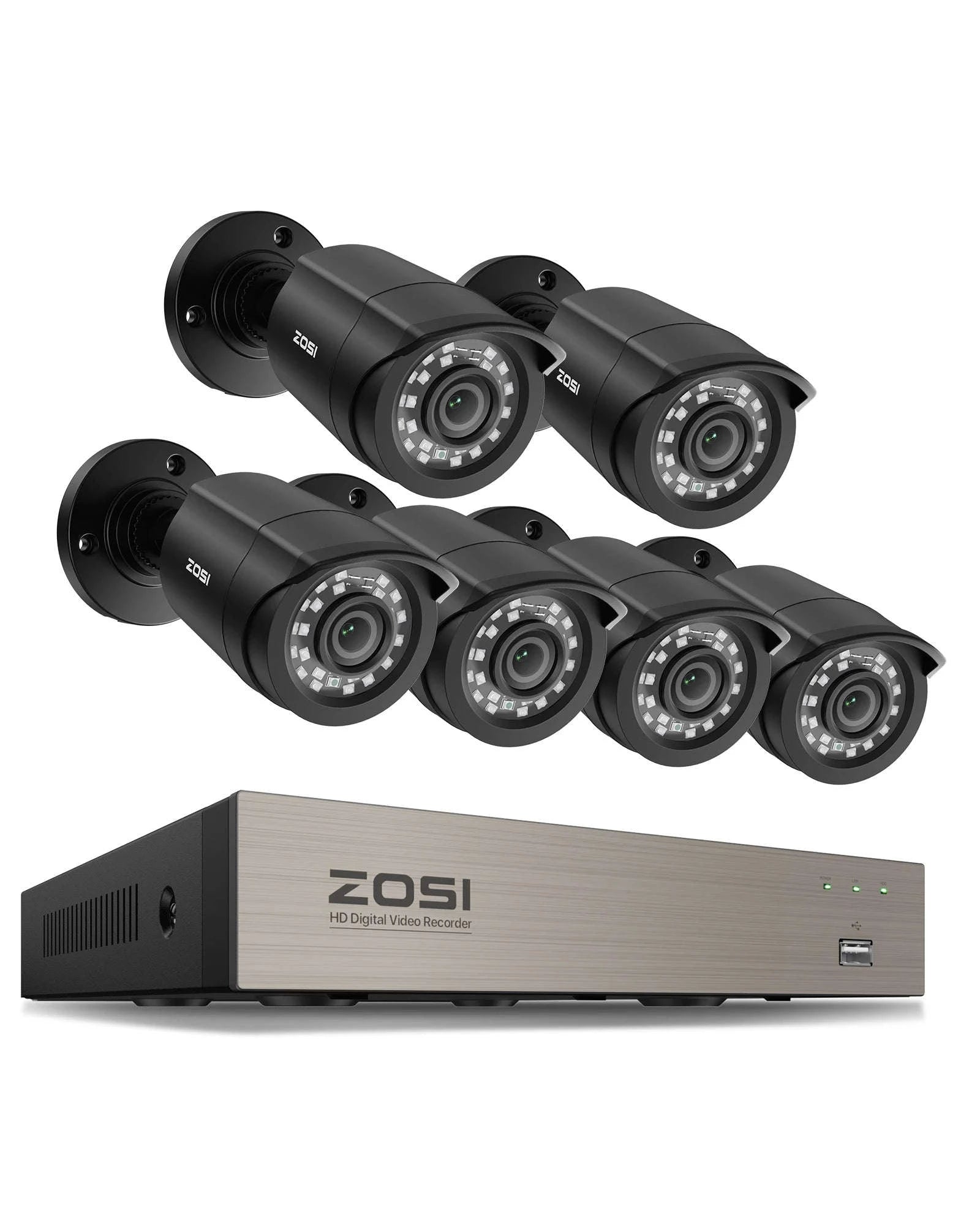 8CH 1080P Wired Security Camera System with DVR-8CH DVR x 4 Cameras / 500g / spain