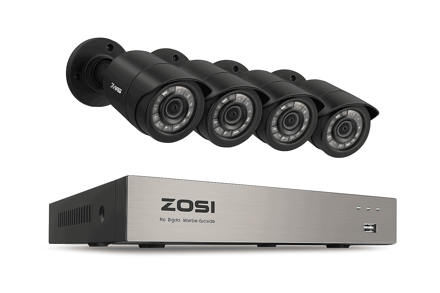 8CH 1080P Wired Security Camera System with DVR-8CH DVR x 4 Cameras / 500g / spain