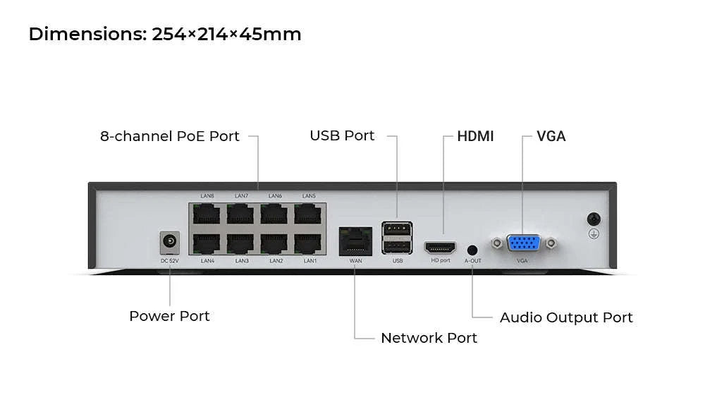 8CH 4K PoE CCTV Security Camera System with PTZ and AI Detection-8MP 4PCS Cameras / China Mainland / None