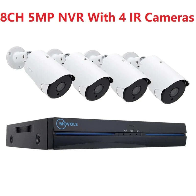 8CH PoE Security Camera System 5MP/8MP NVR Kit with Two-Way Audio-8CH 5MP With 6 Cam / Poland / 4T