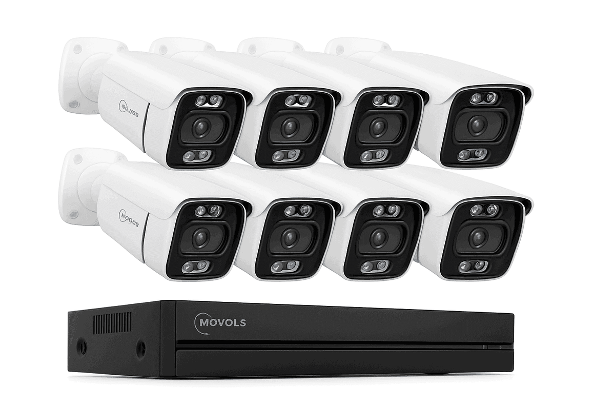 8CH PoE Security Camera System 5MP/8MP NVR Kit with Two-Way Audio-8CH 5MP With 6 Cam / Poland / 4T