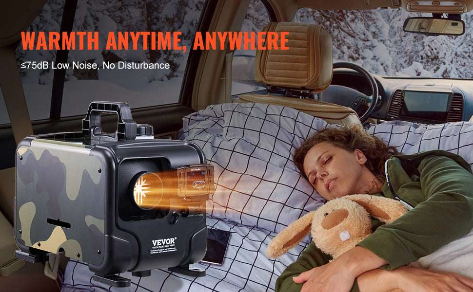 8KW Diesel Air Heater 12V/24V with Bluetooth, CO Alarm & Display-8KW / spain