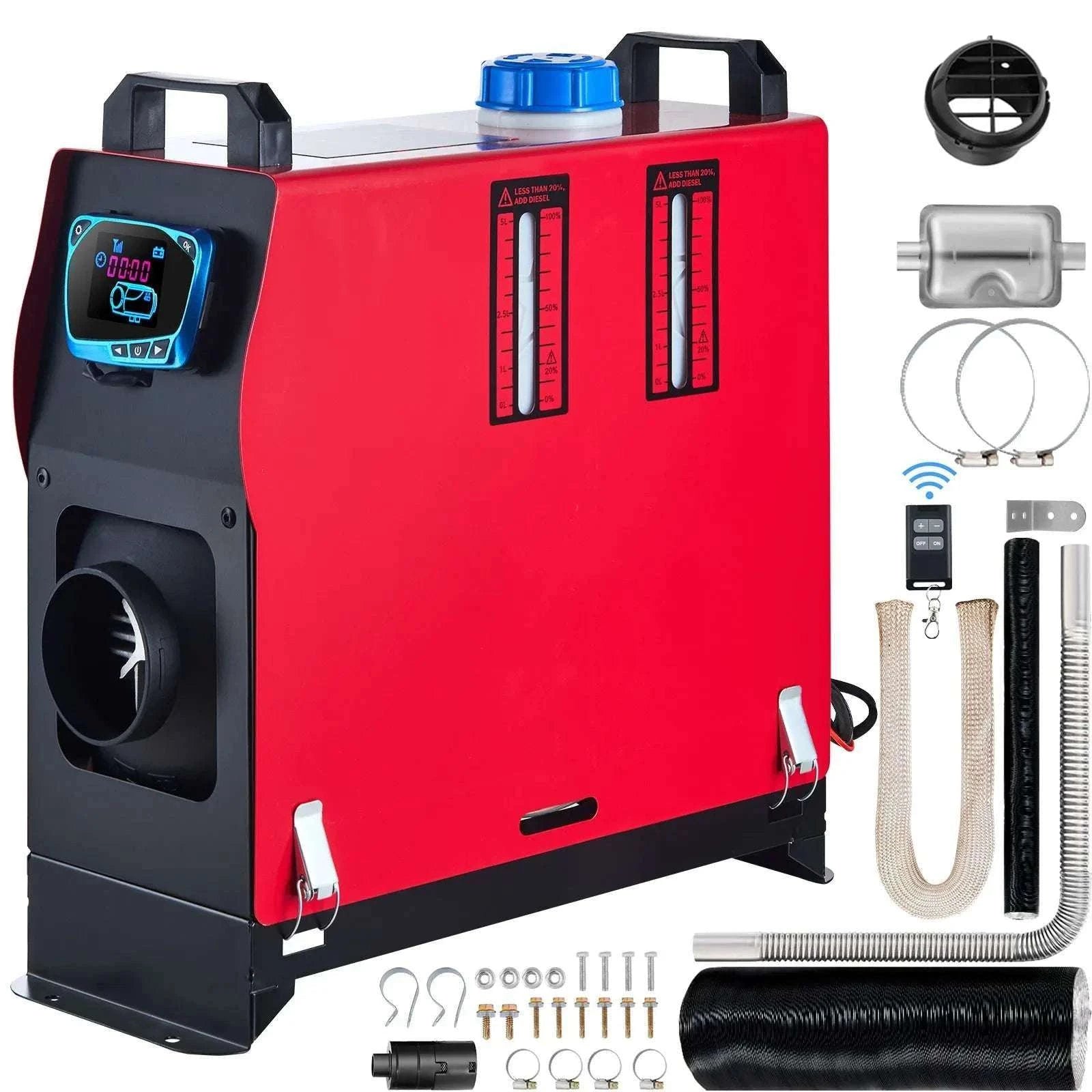 8KW Diesel Air Heater 12V All-in-One for RV, Truck & Van-LCD Switch / france