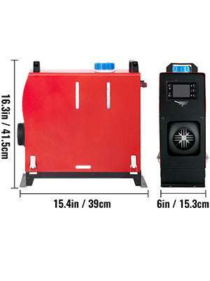 8KW Diesel Air Heater 12V All-in-One for RV, Truck & Van-LCD Switch / france
