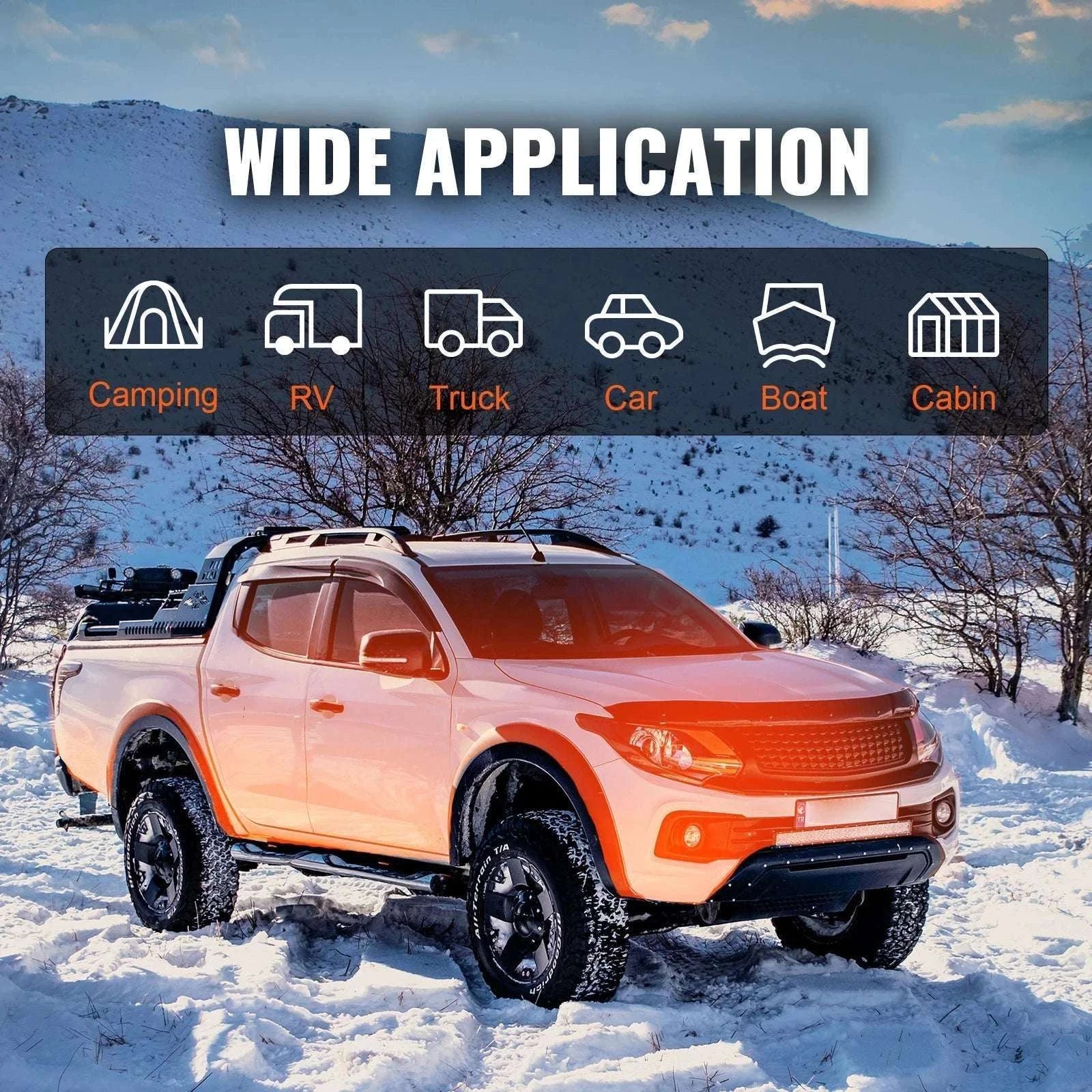 8KW Diesel Air Heater All-in-One Portable Parking Heater 12V-8KW Bluetooth / United States