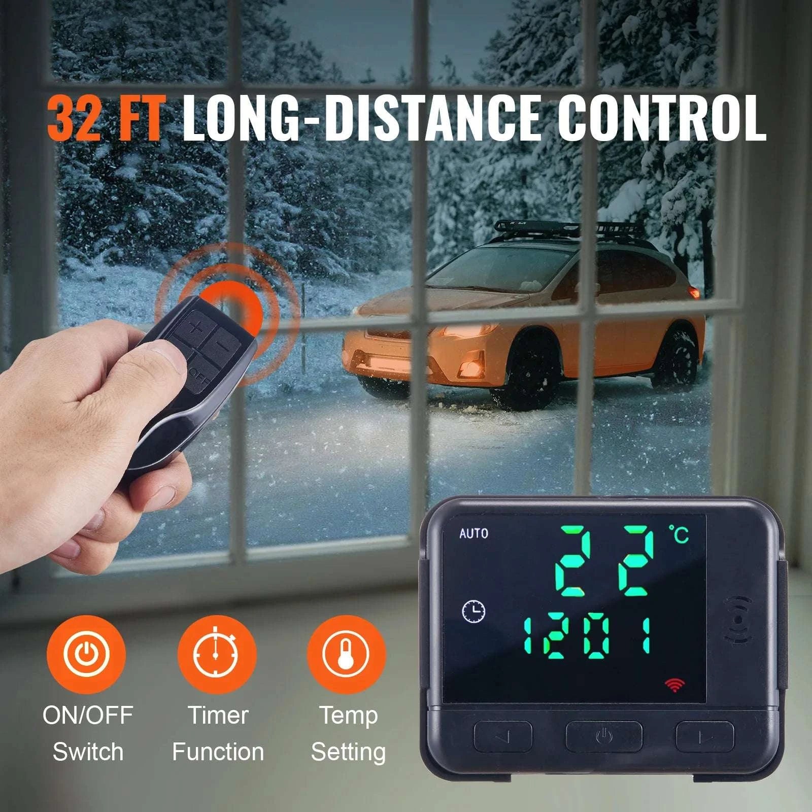 8KW Diesel Air Heater All-in-One Portable Parking Heater 12V-8KW Bluetooth / United States