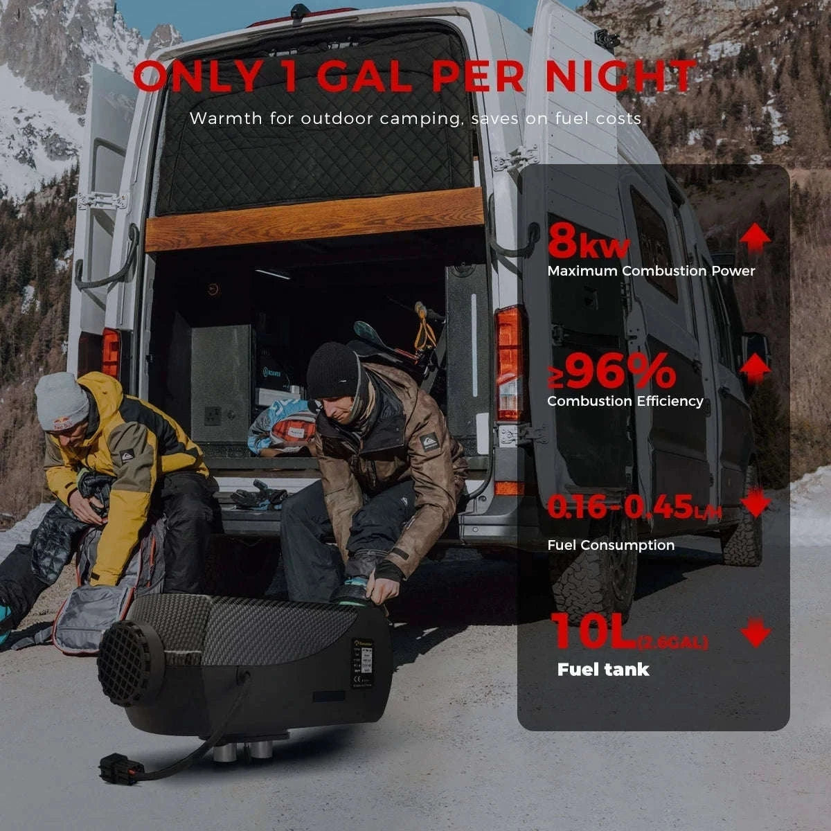 8KW Diesel Air Heater for RVs, Garages, Motorhomes-12V 24V 8KW / CZECH REPUBLIC