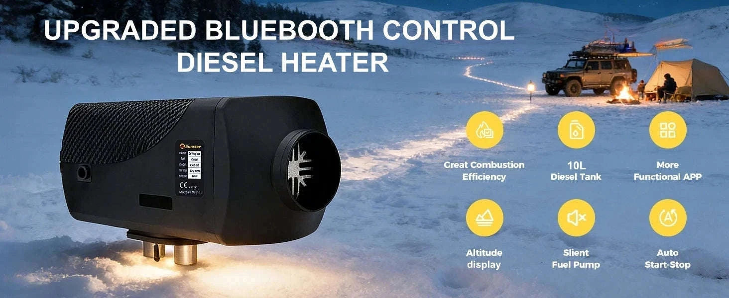 8KW Diesel Air Heater for RVs, Garages, Motorhomes-12V 24V 8KW / CZECH REPUBLIC