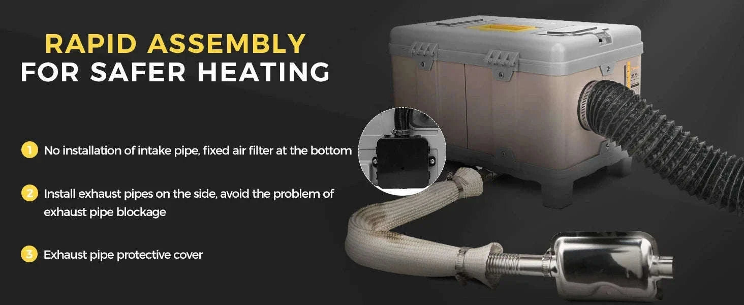 8KW Diesel Air Heater with Bluetooth App and Altitude Mode-TB10 / United States