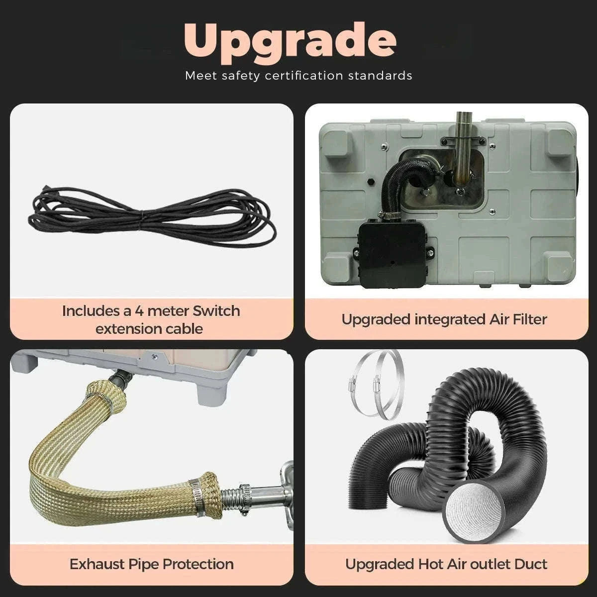 8KW Diesel Air Heater with Bluetooth App and Altitude Mode-TB10 / United States