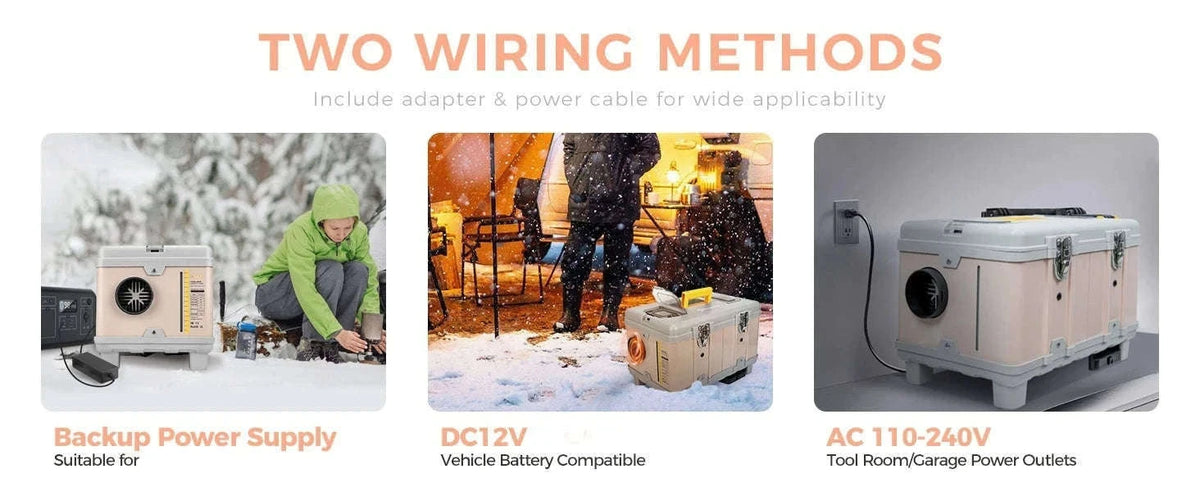 8KW Diesel Air Heater with Bluetooth App, Remote Control and 6L Tank-TB10 / United States