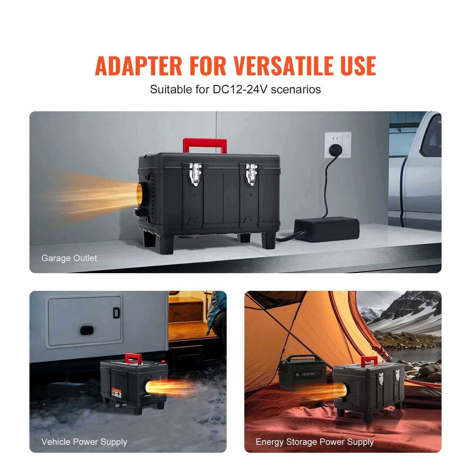 8KW Diesel Air Heater with Bluetooth & CO Alarm for Vehicles-8KW / france