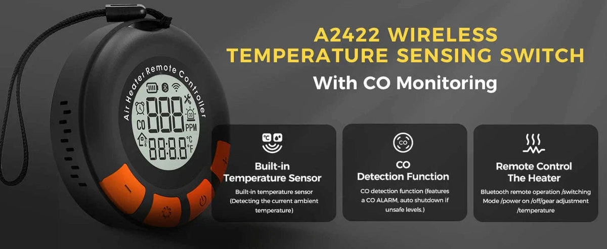 8KW Diesel Air Heater with CO Alarm, Bluetooth Control-TB10pro with CO / Germany
