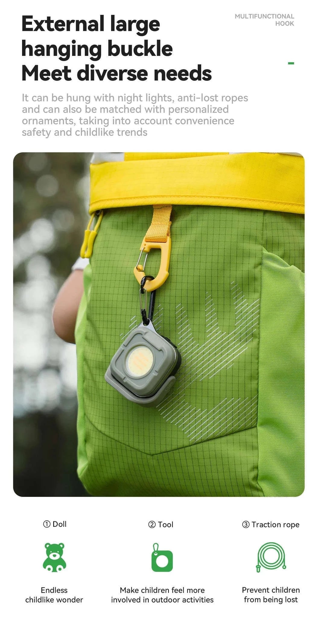 8L Kids Lightweight Hiking Backpack Breathable Nylon Daypack-60012801