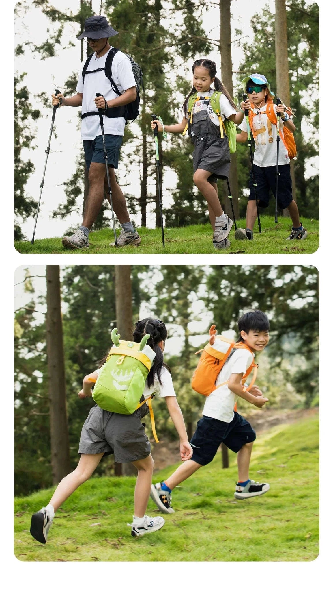 8L Kids Lightweight Hiking Backpack Breathable Nylon Daypack-60012801
