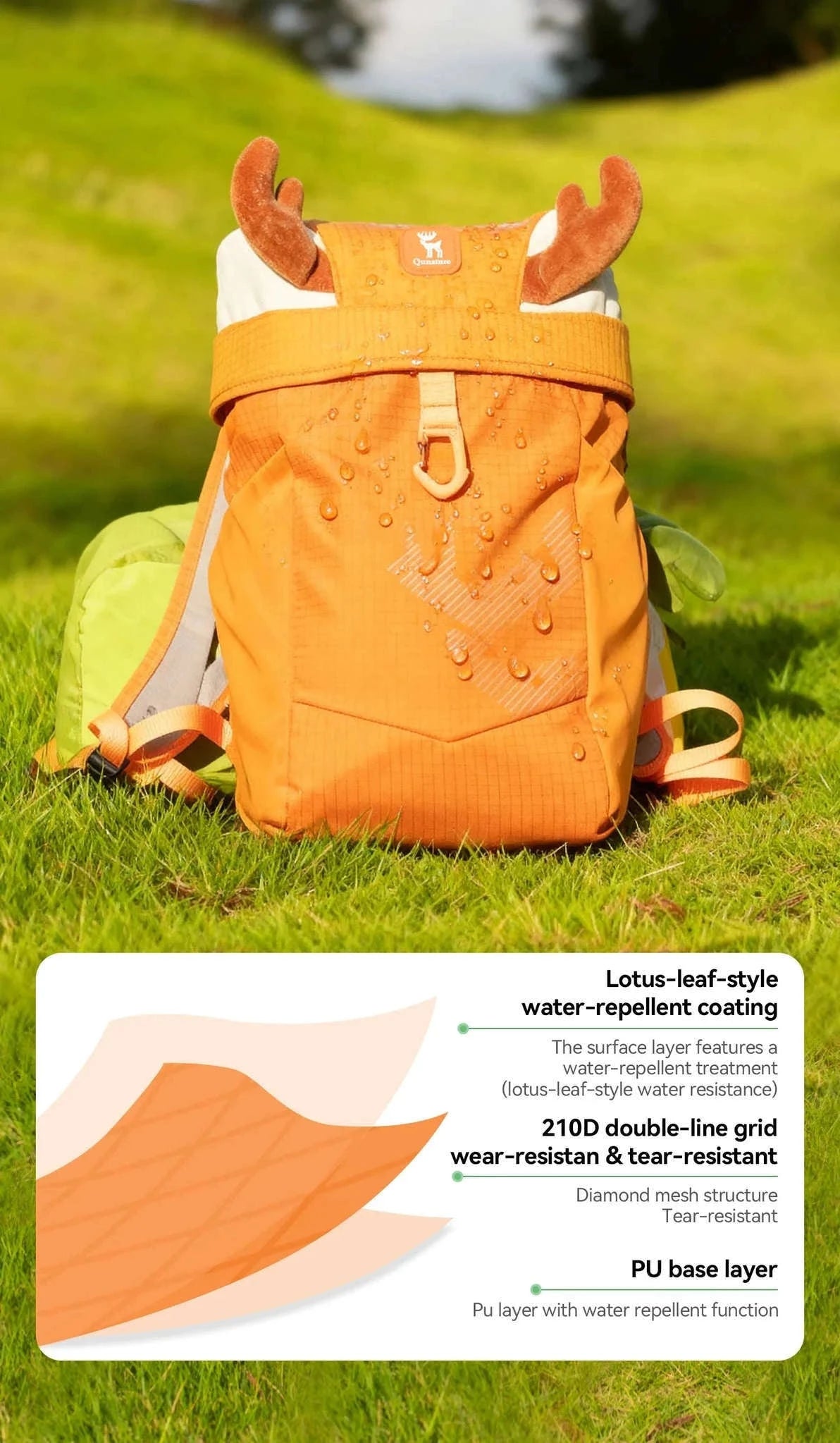 8L Kids Lightweight Hiking Backpack Breathable Nylon Daypack-60012801