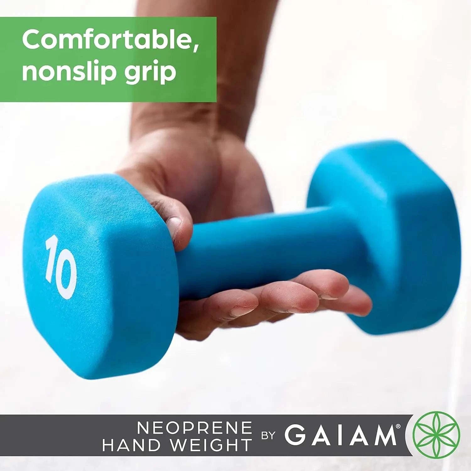 8lb Neoprene Hex Dumbbell for Home Workouts with Non-Slip Grip-United States