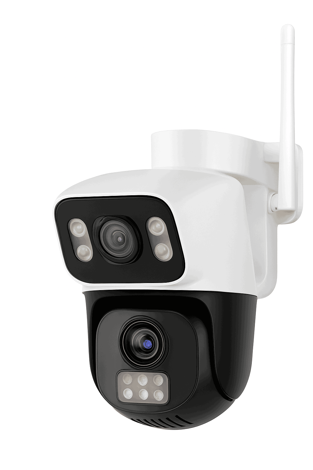 8MP 4G or WiFi Dual Lens Outdoor PTZ Security Camera-WIFI Camera / 100V-240V US Plug