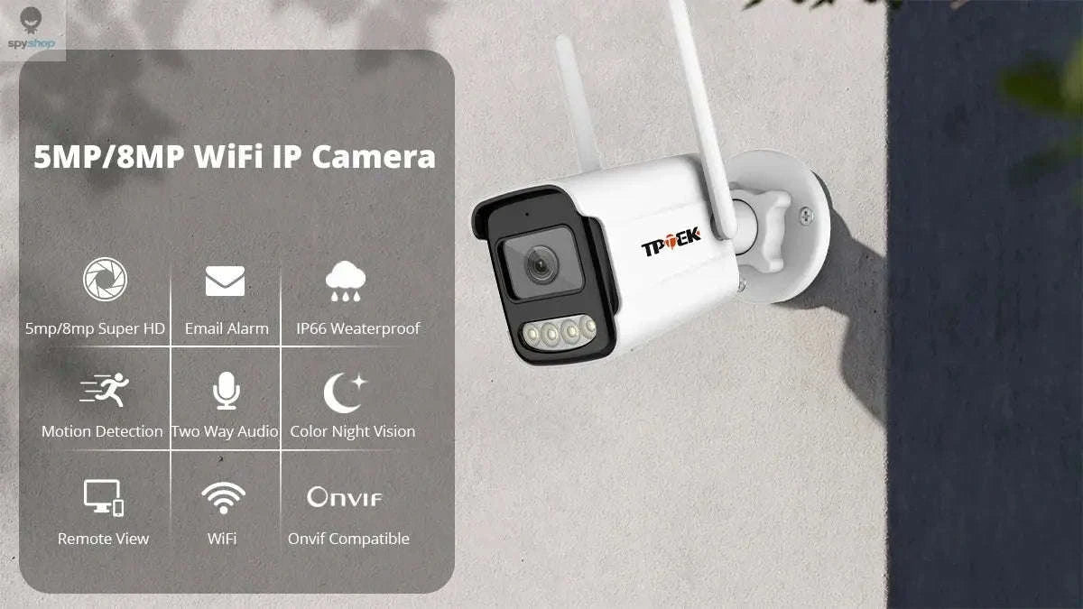 8MP 4K Outdoor Surveillance Camera – AI Detection, Night Vision, Weatherproof Security-8MP 128G TF Card / EU Plug / CHINA