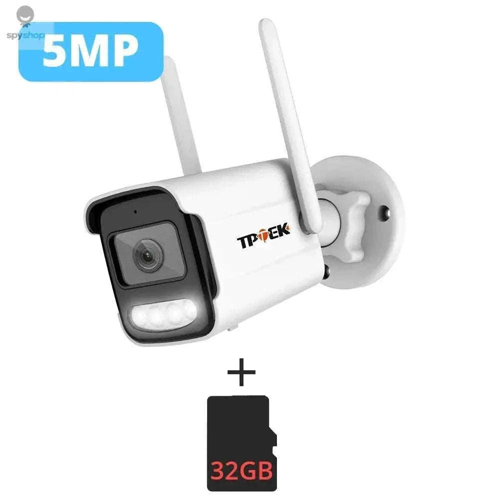 8MP 4K Outdoor Surveillance Camera with AI Detection-8MP 128G TF Card / EU Plug / CHINA