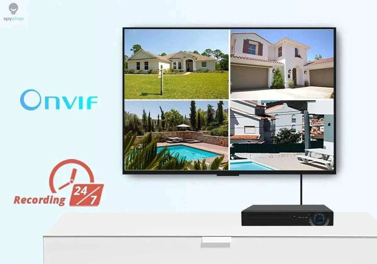 8MP 4K Outdoor Surveillance Camera with AI Detection-8MP 128G TF Card / EU Plug / CHINA